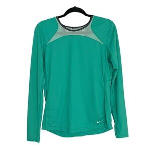 NIKE Women’s Athletic Long Sleeve Top Green M